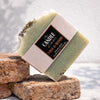 Sage Wood Soap The Candle kitchen, Bar of soap with a label on a textured surface